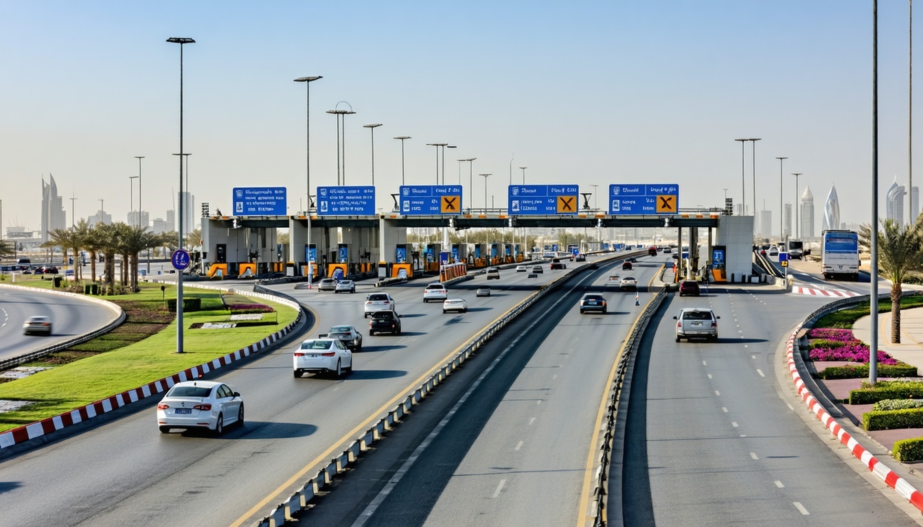 Efficient traffic flow at Dubai toll gate