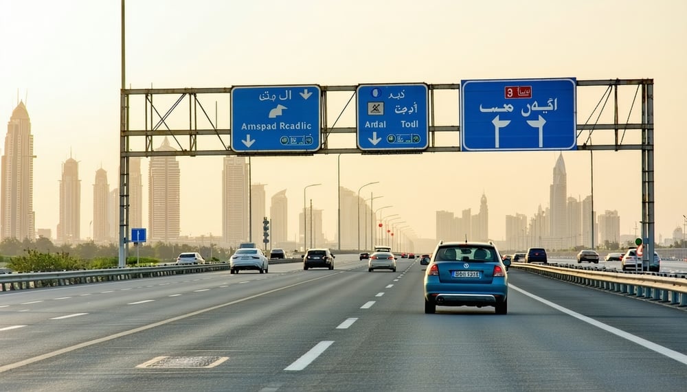Dubai road toll payment and navigation Dubai road toll payment and navigation